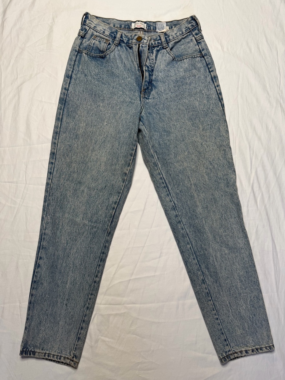 Vintage Calvin Klein Sport Mom Jeans Acid Wash High Rise Size 12